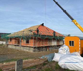Sanierung u. Erweiterung EFH - fertiger Rohbau