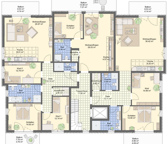 MFH 105 Grundriss OG 1